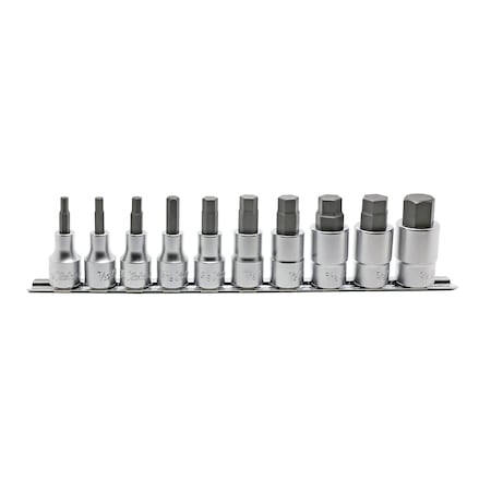 Ko-Ken Bit Socket set 4mm-19mm Hex 300mm 10 pieces 1/2 Sq. Drive, RS4010M/10-L50 RS4010M/10-L50